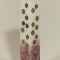 Geldkerze Vierkant 35cm / Farbverlauf elfenbein-lila