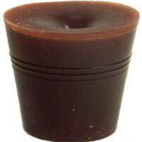 durchgefärbtes Paraffin / braun