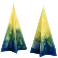 Tannenbaum / Farbverlauf gelb-blau