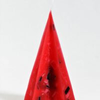 Tannenbaum / Terrazzo-rot-schwarz-gescheckt