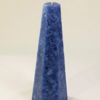 sechskantiger Obelisk / Terrazzo-blau